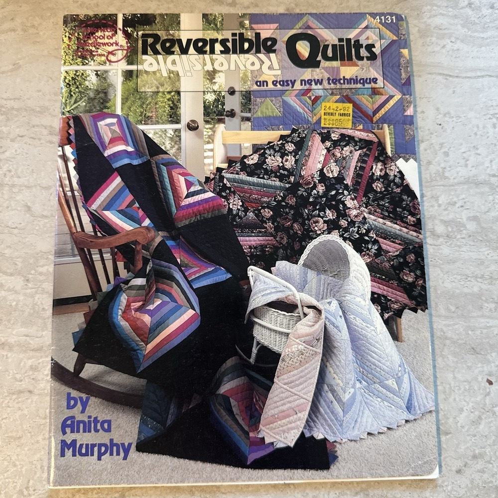 REVERSIBLE QUILTS x Anita Murphy Vintage Quilting Book 1991